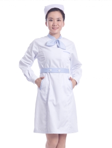 Y7白色春秋装长袖护士服环